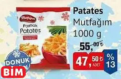 Mutfağım Patates 1000 G