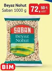 Saban Beyaz Nohut 1000 G