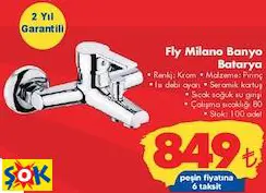 Fly Milano Banyo Bataryası