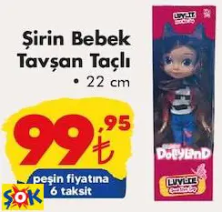 Gokidy Oyuncak Şirin Bebek Tavşan Taçlı 22 Cm