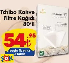 Tchibo Kahve Filtre Kağıdı 80'Li