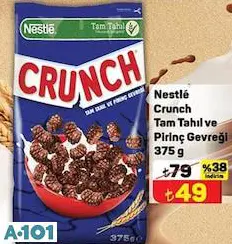 Nestle Crunch Tam Tahıl Ve Pirinç Gevreği 375 G