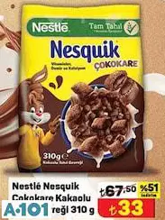 Nestle Nesquik Çokokare Kakaolu Tahıl Gevreği 310 G