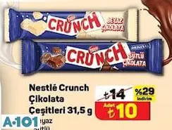 Nestle Crunch Çikolata Çeşitleri 31,5 G