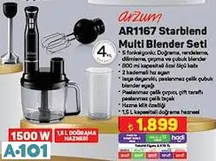 Arzum AR1167 Starblend Multi Blender Seti 1500 W