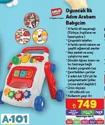 Birlik Oyuncak İlk Adım Arabam Babycim