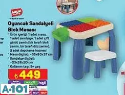 Birlik Oyuncak Sandalyeli Blok Masası