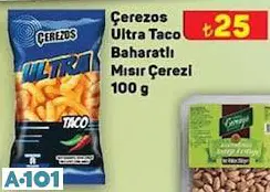 Çerezya Ultra Taco Baharatlı Mısır Çerezi 100 g