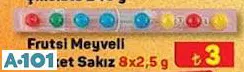 Frutsi Meyveli Misket Sakız 8x2,5 g