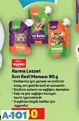 Kiwi Yammies Karma Lezzet Sıvı Kedi Maması 90 g