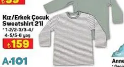 Kız/Erkek Çocuk Sweatshirt 2'li