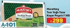 Muratbey Tam Yağlı Taze Kaşar Peyniri 1 kg