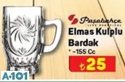 Paşabahçe Elmas Kulplu Bardak 155 cc