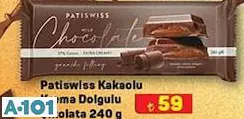 Patiswiss Kakaolu Krema Dolgulu Çikolata 240 G