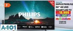 Philips 50PUS7609/62 50 inç 4K UHD Smart Led Tv Akıllı Televizyon