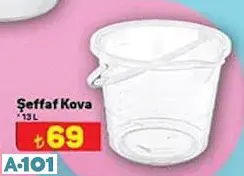 Şeffaf Kova 13 l