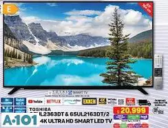 Toshiba 65UL2363DT & 65UL2163DT/2 65 İnç 4K Ultra HD Smart Led Tv Akıllı Televizyon