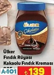 Ülker Fındık Rüyası Kakaolu Fındık Kreması 625 g