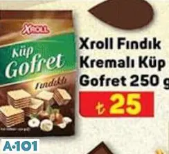 Xroll Fındık Kremalı Küp Gofret 250 G