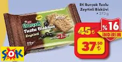 Eti Burçak Tuzlu Zeytinli Bisküvi 273 G