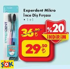 Experdent Mikro İnce Diş Fırçası 1+1