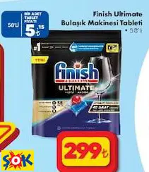 Finish Ultimate Bulaşık Makinesi Tableti 58'Li