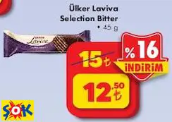 Ülker Laviva Selection Bitter 45 G