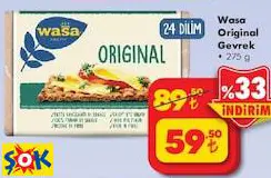 Wasa Original Gevrek 275 g 24 Dilim