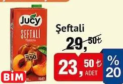 Jucy Meyve Nektarı Şeftali 1 L Çeşitleri