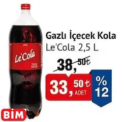 Le'cola Gazlı İçecek Kola 2,5 L