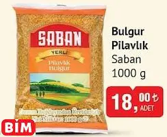 Saban Bulgur Pilavlık 1000 G