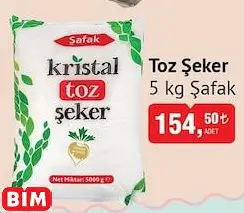 Şafak Toz Şeker 5 Kg