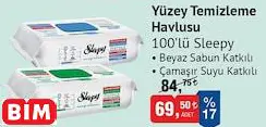 Sleepy Yüzey Temizleme Havlusu 100'Lü Çeşitleri