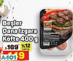 Beşler Dana Izgara Köfte 400 G