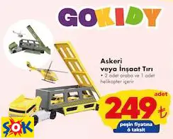 Gokidy Oyuncak Askeri Veya İnşaat Tırı