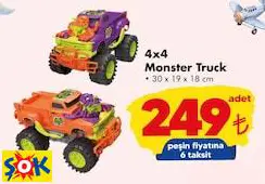 Gokidy Oyuncak 4X4 Monster Truck