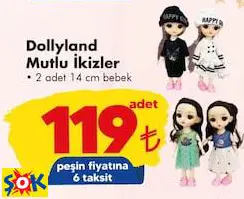 Gokidy Oyuncak Dollyland Mutlu İkizler/Adet