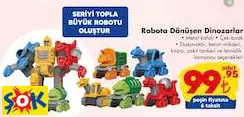 Gokidy Oyuncak Robota Dönüşen Dinozorlar/Adet