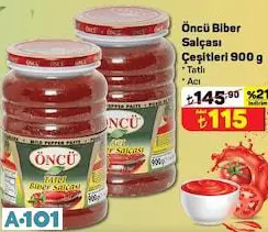 Öncü Biber Salçası Çeşitleri 900 G Tatlı/Acı