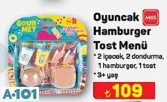 Mgs Oyuncak Hamburger Tost Menü