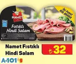 Namet Fıstıklı Hindi Salam 2X50 G