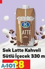 Sek Latte Kahvell Sütlü İçeçek 330 Ml