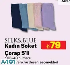 Silk&Blue Kadın Soket Çorap 5'Li