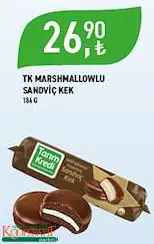 Tarım Kredi Birlik Marshmallowlu Sandviç Kek 184 G