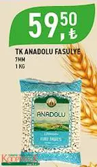 Tarım Kredi Birlik Anadolu Fasulye 1 Kg