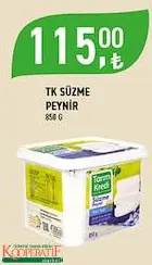 Tarım Kredi Birlik Süzme Peynir 850 G