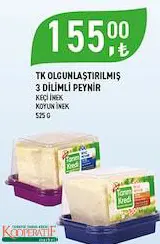 Tarım Kredi Birlik Olgunlaştırılmış 3 Dilimli Peynir 525 G