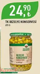 Tarım Kredi Birlik Bezelye Konservesi 670 G