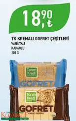 Tarım Kredi Birlik Kremalı Gofret Çeşitleri 200 G