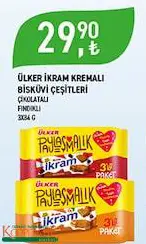 Ülker İkram Kremalı Bisküvi Çeşitleri 3X84 G